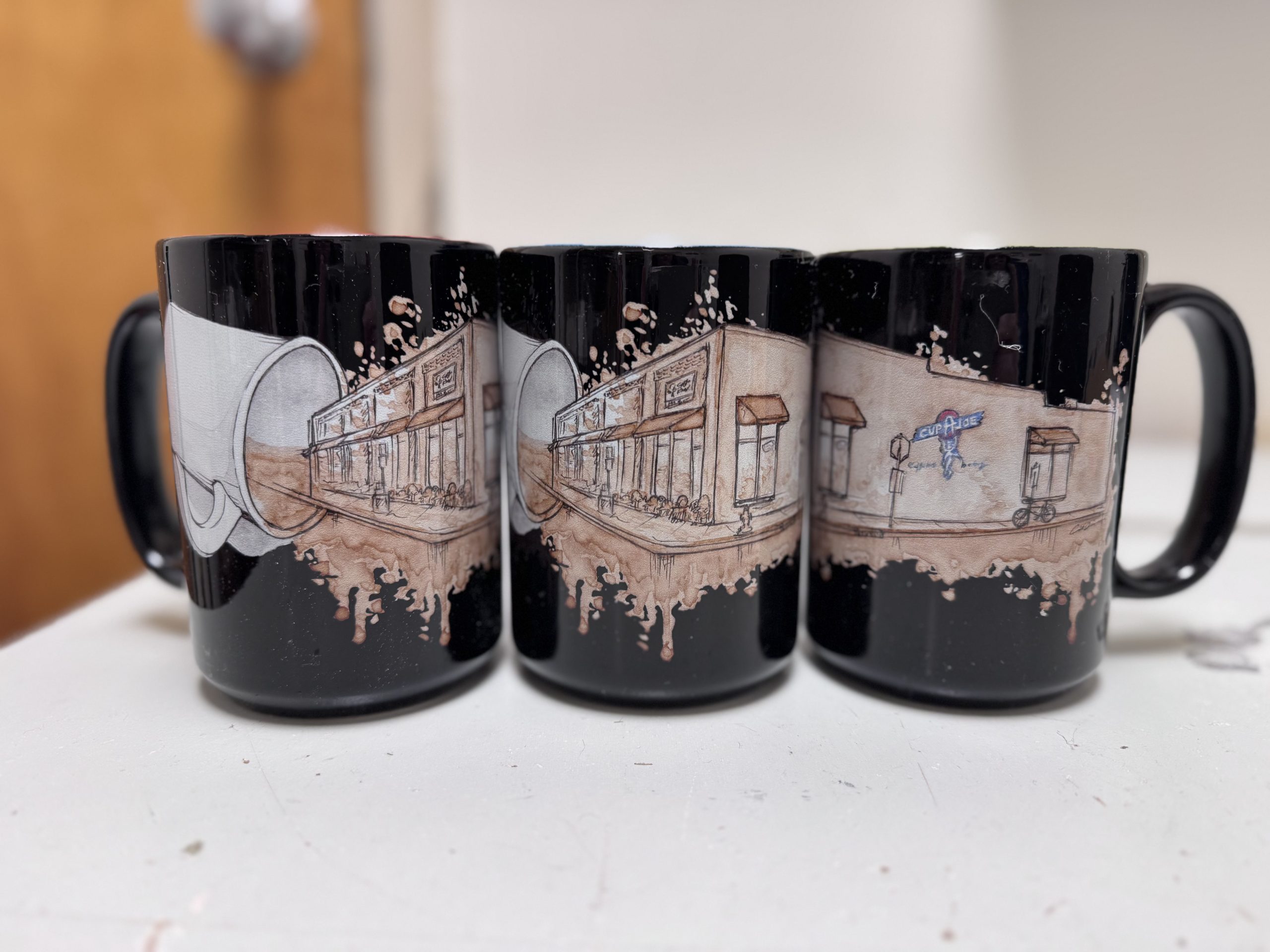 Coffee Spill Art Mug - Image 2